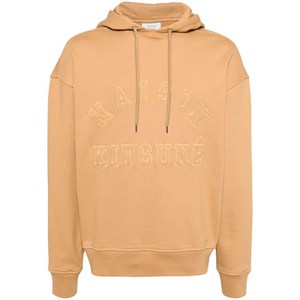 메종키츠네 로고 자수 코튼 후디, 브라운계열, Standard L(KR 105)