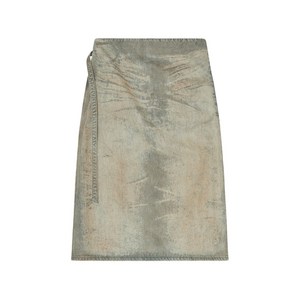 디젤 디모리카 미디 스커트, 그린계열+베이지계열, Denim size 26(KR 66-67)