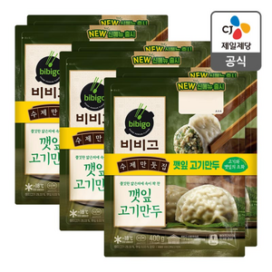 CJ 비비고 깻잎고기만두400g 2개입 3개, 400g, 6개