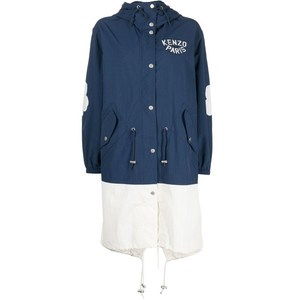 겐조 세일러 롱 윈드브레이커 재킷, 블루계열+화이트계열, Standard S