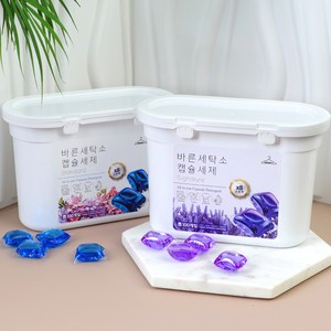 [바른세탁소] 고농축 캡슐세제 100개입 / 세제 액체세제 세탁세제, 02. 바른세탁소 캡슐세제 시그니처, 100개, 1개