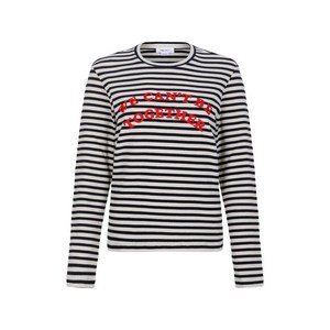 알렉산더맥퀸 스트라이프 크루 넥 스웨터, 블루계열, Italy 42(KR 66)