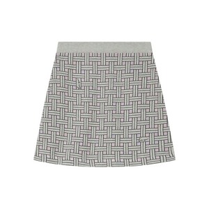겐조 위브 로고 디테일 미니 스커트, 그레이계열+핑크계열, Standard L