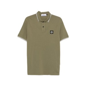 스톤 아일랜드 스트라이프 트리밍 폴로 셔츠, 그린계열, Standard L(KR 100)