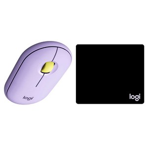 로지텍 페블 무선마우스 + 마우스 패드 일반형