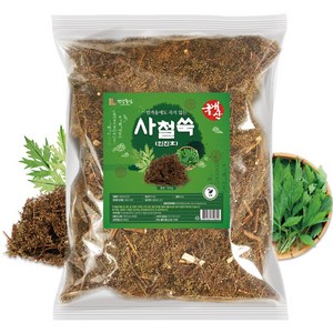 건강중심 국산 사철쑥 인진호 말린 쑥 차, 500g, 1개