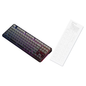 AULA F87 Pro 3모드 기계식 키보드 + FDUCE UV 전사 한글 키보드 스티커