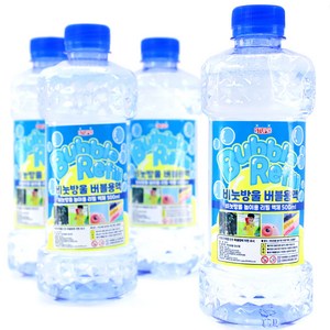 비눗방울 버블 용액 리필 500ml 4개입 2L 세트, 단품