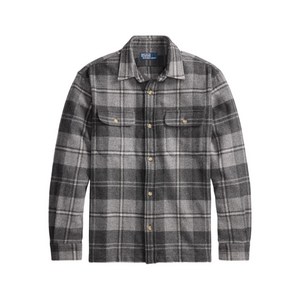 폴로랄프로렌 플레이드 버튼 울 워크셔츠, 그레이계열+베이지계열, Standard XXL(KR 45.5)
