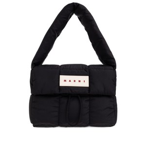 마르니 로고 패치 숄더 백