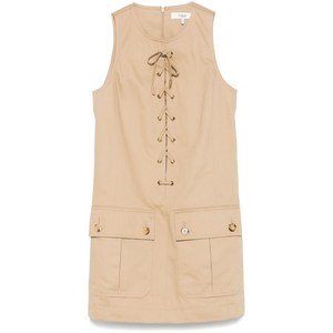 끌로에 레이스업 미니 드레스, 브라운계열, France 42(KR 77)