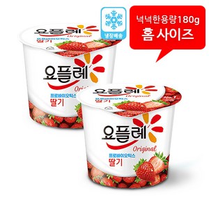 빙그레 요플레 딸기홈180g, 180g, 6개