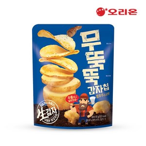 오리온 무뚝뚝감자칩 통후추 소금맛 과자, 60g, 24개