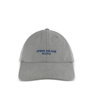 스톤 아일랜드 레터링 로고 베이스볼 캡 모자