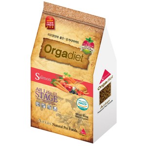 오가다이어트(Orgadiet) 유기농 오가닉 가수분해 애견사료 연어 6kg 6개월강아지사료