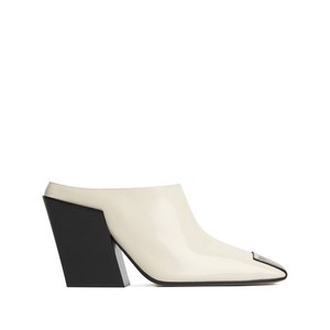 보테가 베네타 벤투라 블록 힐 뮬 90mm, Europe 38.5(KR 255), 화이트계열