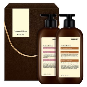 오가니스트 LG생활건강 모던 올타임 헤어 샴푸 + 컨디셔너 F호 선물세트