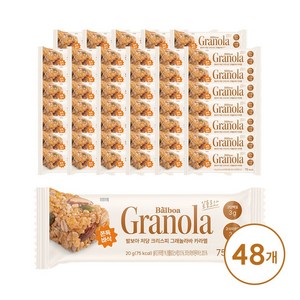 발보아 저당 그래놀라바 크리스피 카라멜, 20g, 48개