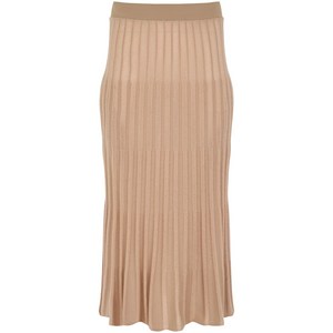 셀린느 3D 니트 미디 스커트, 베이지계열, XS(KR 44)