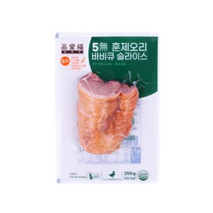 5무 훈제 오리 바비큐 슬라이스, 200g, 2개