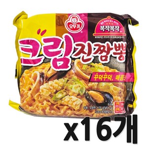 오뚜기 크림진짬뽕 130g, 16개