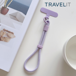 트래블잇 낙하 도난 방지 핸드폰 스트랩, 1개, 라벤더