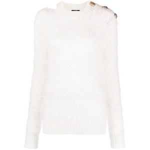 발망 발망 버튼 크루 넥 스웨터, 화이트계열, France 38(KR 66)