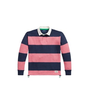 폴로랄프로렌 스트라이프 럭비 니트, 블루계열+핑크계열, Standard XL(KR 110)