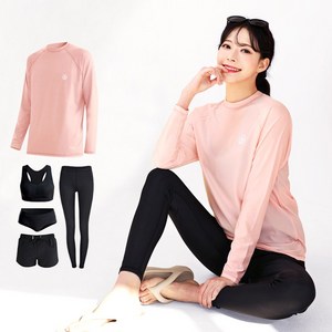 로이몬스터 풀세트 오버핏 체형커버 무지 래쉬가드 빅사이즈 ROYMONSTER