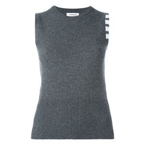 톰 브라운 슬리브리스 니트 탑, 그레이계열, Italy 38(KR 44)