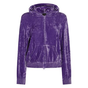 발렌시아가 크리스털 장식 집업 스웨트셔츠