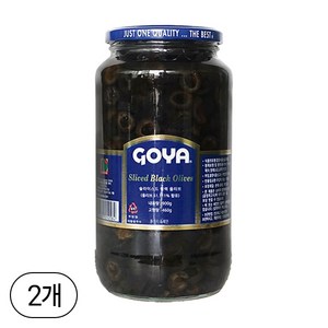 고야 슬라이스드 블랙 올리브, 900g, 2개