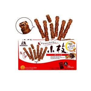 모리나가 고에다밀크 62.7g 밀크초코 과자 빼빼로데이, 62.7g, 1개