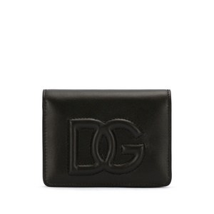 돌체앤가바나 D 로고 엠보스드 가죽 지갑