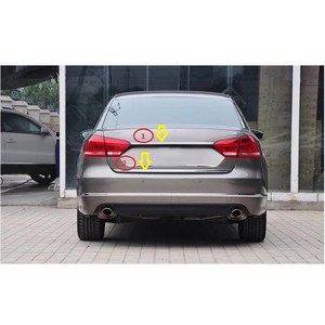 VW 파사트 B7 2011 2012 2013 2014 2015 크롬 리어 트렁크 테일 게이트 백 도어 뚜껑 커버 부츠 트림 엣지 몰딩 가니시 스트립, 3)S, 3) S