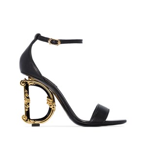 돌체앤가바나 키이라 바로크 DG 레더 샌들, Europe 35(KR 220), 블랙계열