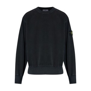 스톤 아일랜드 컴퍼스 배지 크루 넥 스웨트셔츠, 블랙계열, Standard M(KR 95)