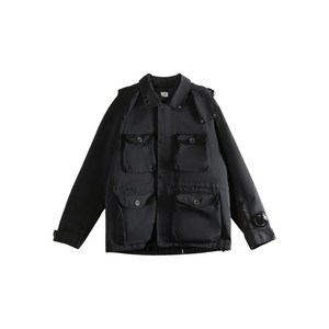 C.P.컴퍼니 플랩 포켓 후드 재킷, 블랙계열, Standard XL