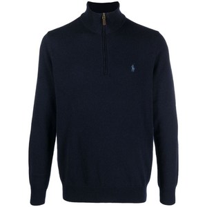 폴로랄프로렌 로고 자수 하프 지퍼 스웨터, 블루계열, Standard XXL(KR 115)
