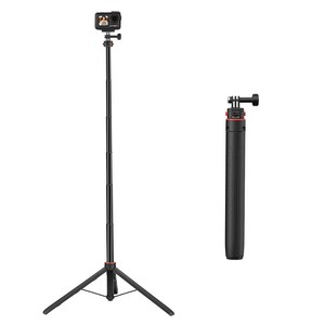 163CM 롱 모션 카메라용 연장봉 삼각대 셀카봉 DJI OSMO 360/Action 5 PRO/4/POCKET 3/GOPROO 13/12 마그네틱 고속 분리 모듈 카메라 삼각대