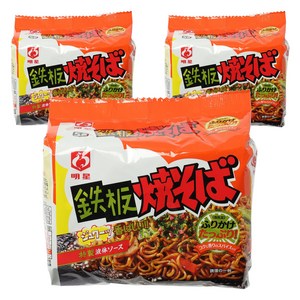 묘조 철판 야끼소바 중간 굵은 면 5개입 545g