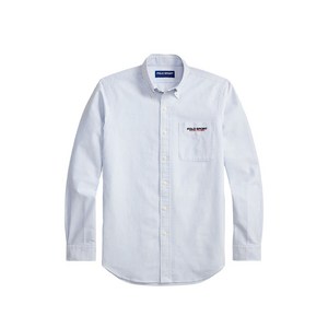 폴로랄프로렌 스트라이프 포켓 셔츠, 화이트계열+블루계열, Standard S(KR 37)