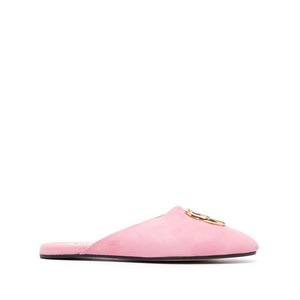발리 길론 로고 장식 스웨이드 슬립온, Europe 35(KR 220), 핑크계열