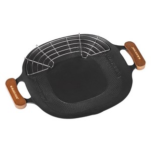 BLACKDOG 아웃도어 논스틱 코팅 304 스테인리스 스틸 그릴 팬 + 전용 가방 6974491669432