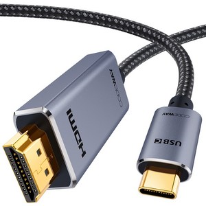 코드웨이 USB-C to HDMI MHL 미러링 케이블, 1.5m, 1개