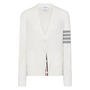 톰 브라운 4 바 메리노 울 가디건, 화이트계열, Italy 44(KR 77)