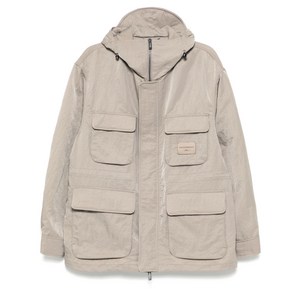 엠포리오아르마니 로고 패치 밀리터리 재킷, 브라운계열, Italy 54(KR 110)