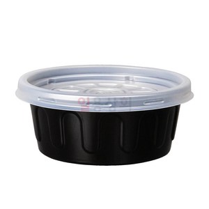 [ILYONG] 국용기 JH 105파이 소 250ml 100세트 검정, 100개, 1세트