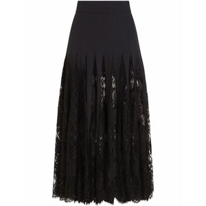 돌체앤가바나 DNA 샹틸리 레이스 미디 스커트