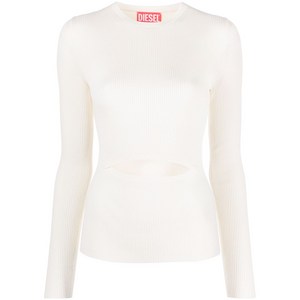 디젤 M-Peris 컷아웃 니트 탑, 화이트계열, Standard M